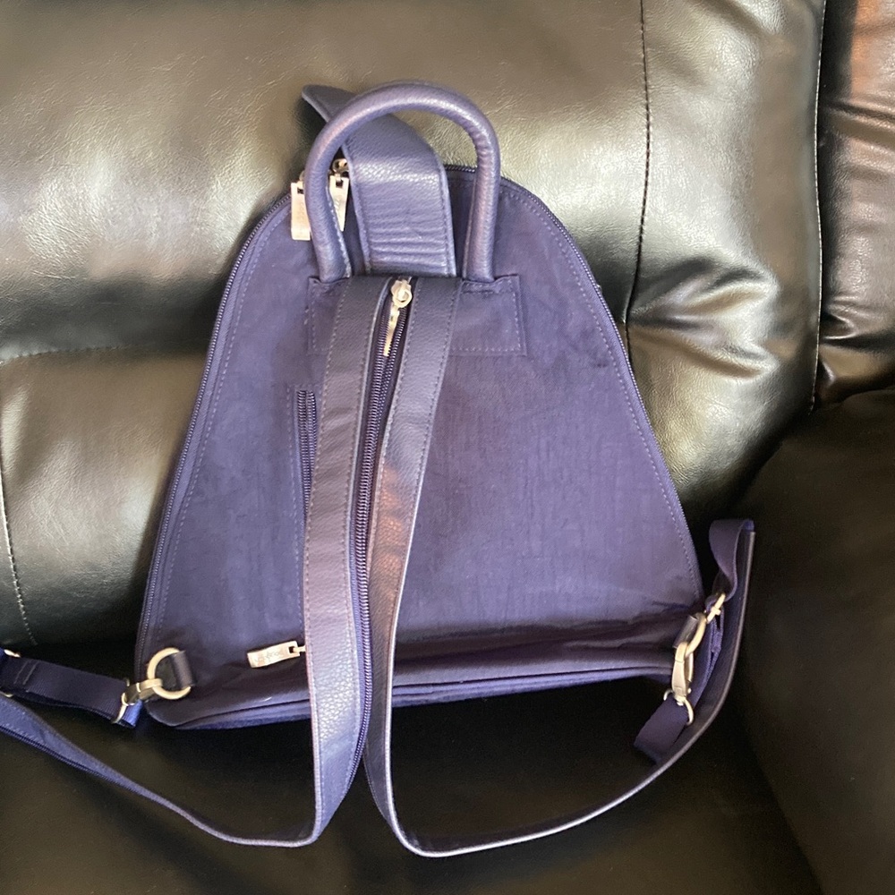 Bagolini Navy Triangular Backpack - Picture 2 of 3